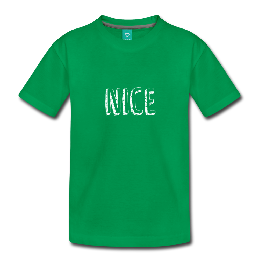 Kids shirt Nice - kelly green